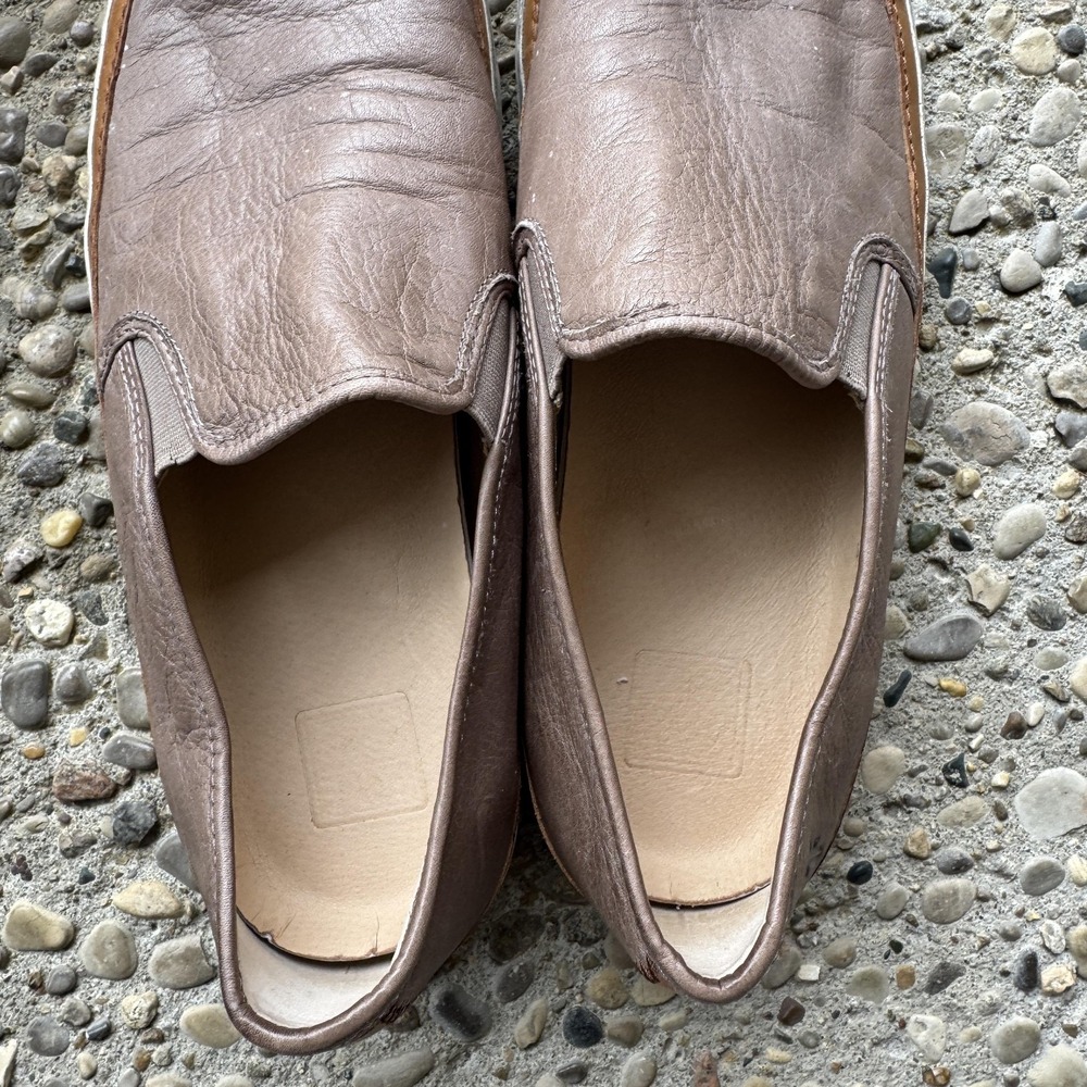 Frye Gavin Slip On Shoes Mens Size 11.5 Brown Leather Casual Loafers Sneakers - Picture 7 of 14